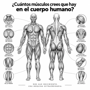 ¿Cuántos músculos crees que hay en el cuerpo humano?